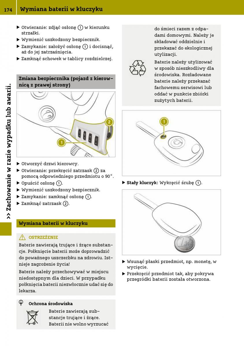 Smart Fortwo III 3 instrukcja obslugi / page 176