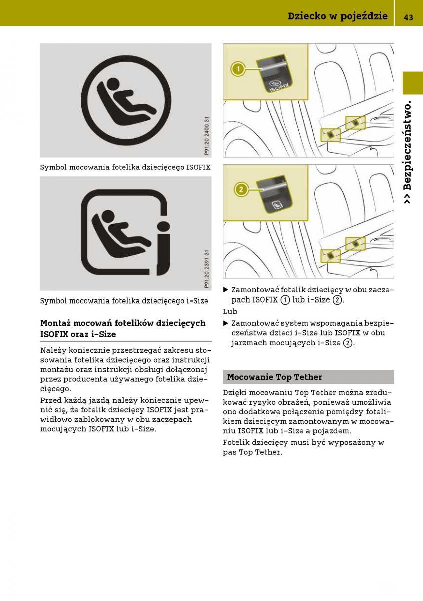 Smart Fortwo III 3 instrukcja obslugi / page 45