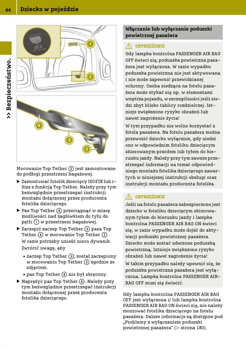 Smart Fortwo III 3 instrukcja obslugi / page 46