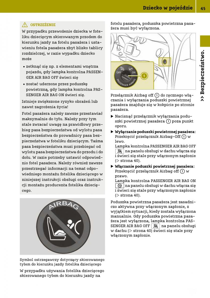 Smart Fortwo III 3 instrukcja obslugi / page 47