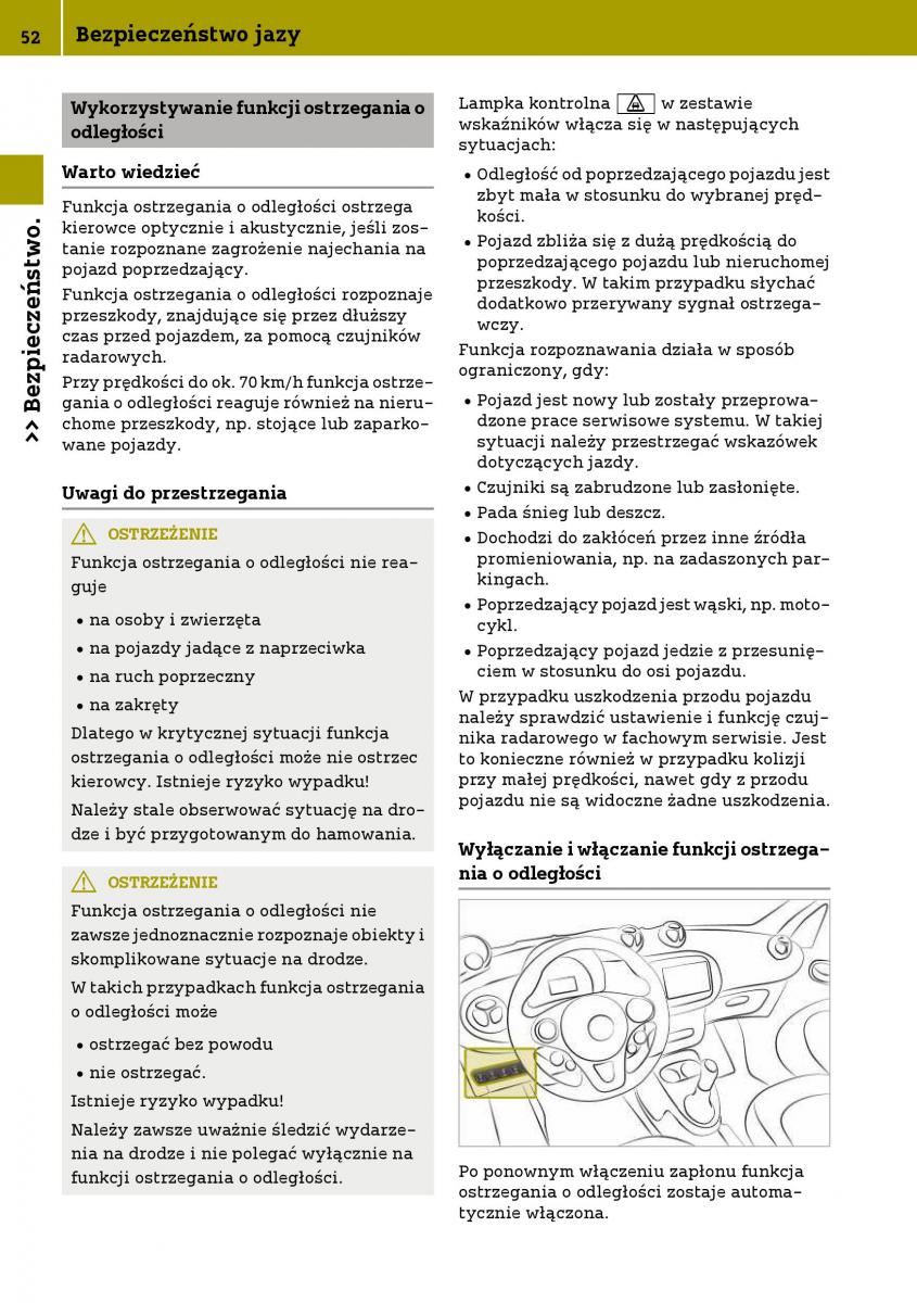 Smart Fortwo III 3 instrukcja obslugi / page 54