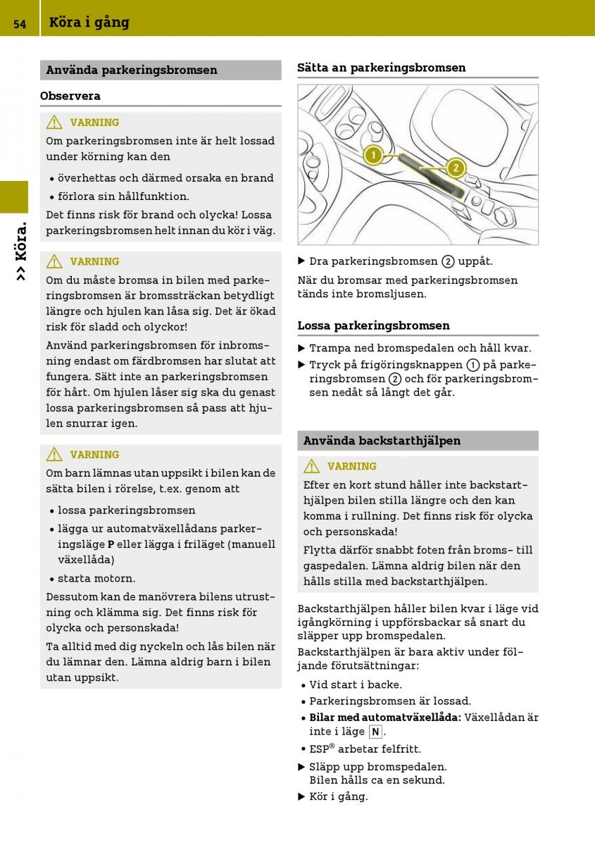 Smart Fortwo III 3 instruktionsbok / page 56