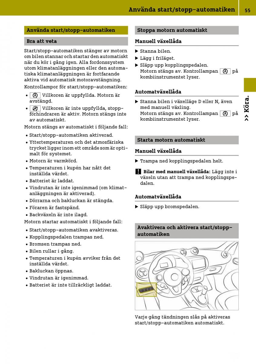 Smart Fortwo III 3 instruktionsbok / page 57