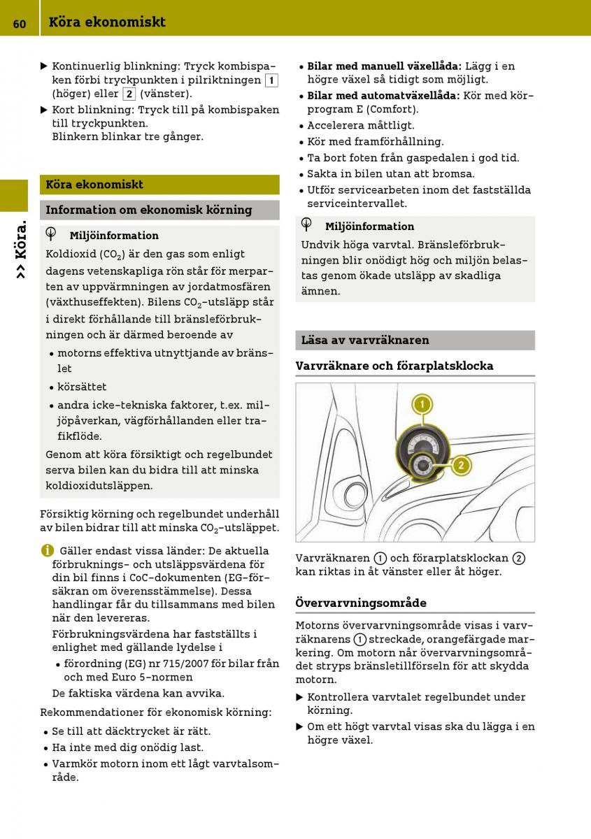 Smart Fortwo III 3 instruktionsbok / page 62