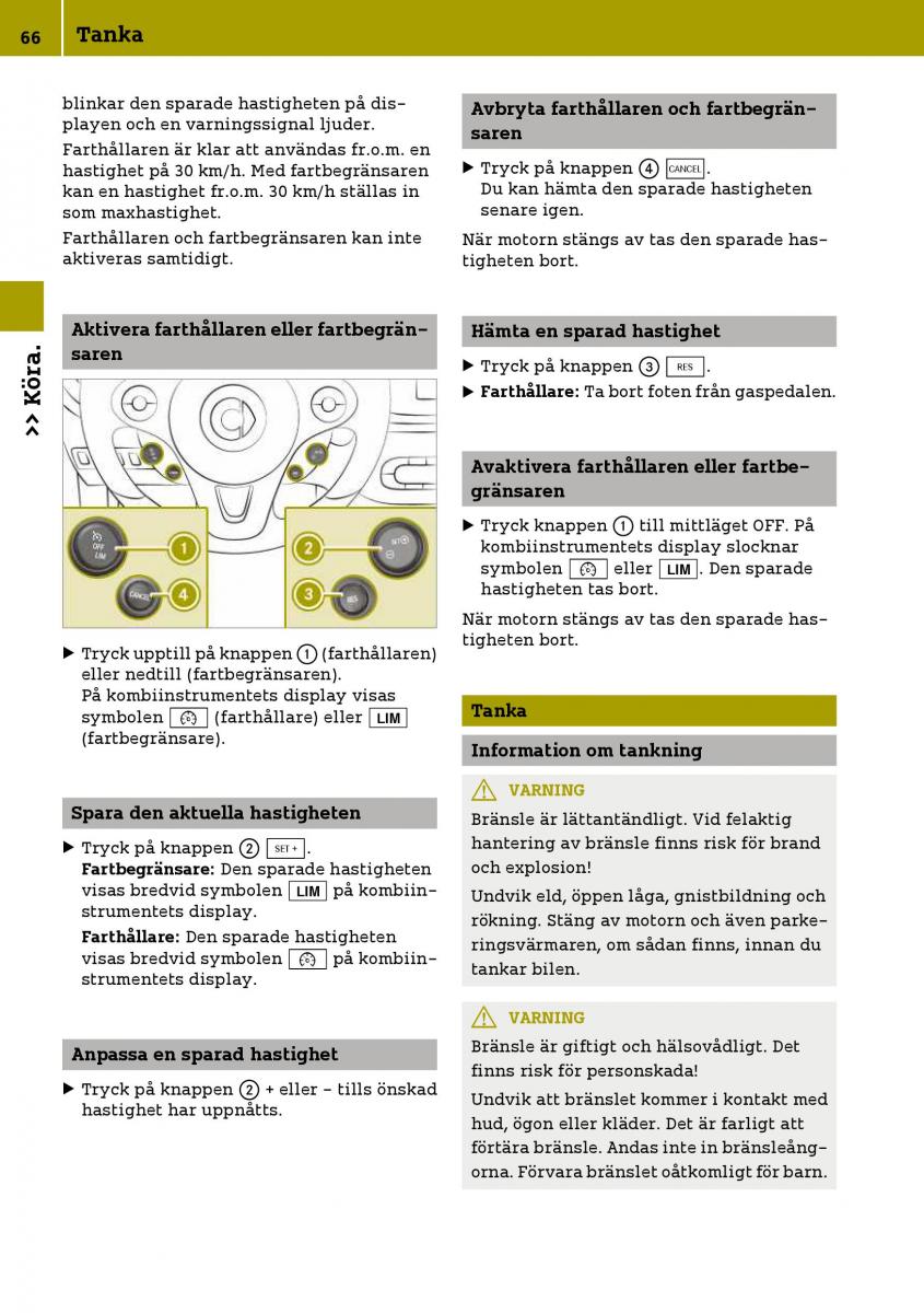 Smart Fortwo III 3 instruktionsbok / page 68