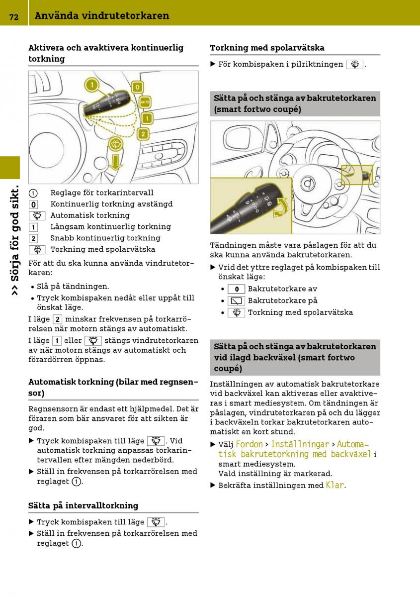 Smart Fortwo III 3 instruktionsbok / page 74