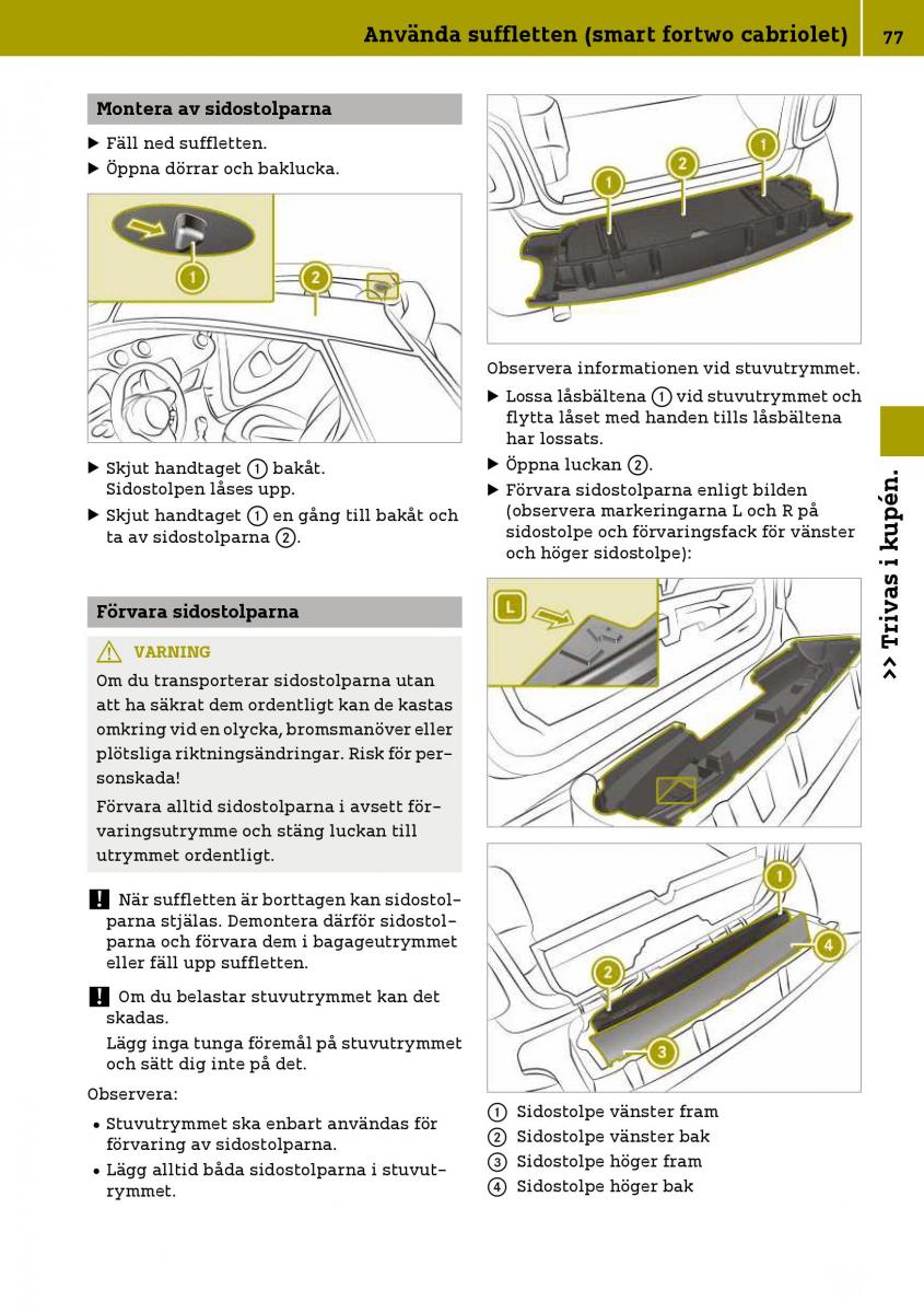 Smart Fortwo III 3 instruktionsbok / page 79