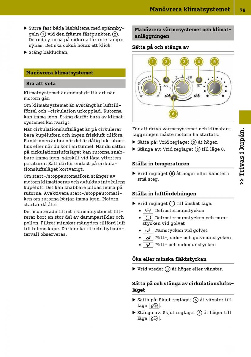 Smart Fortwo III 3 instruktionsbok / page 81