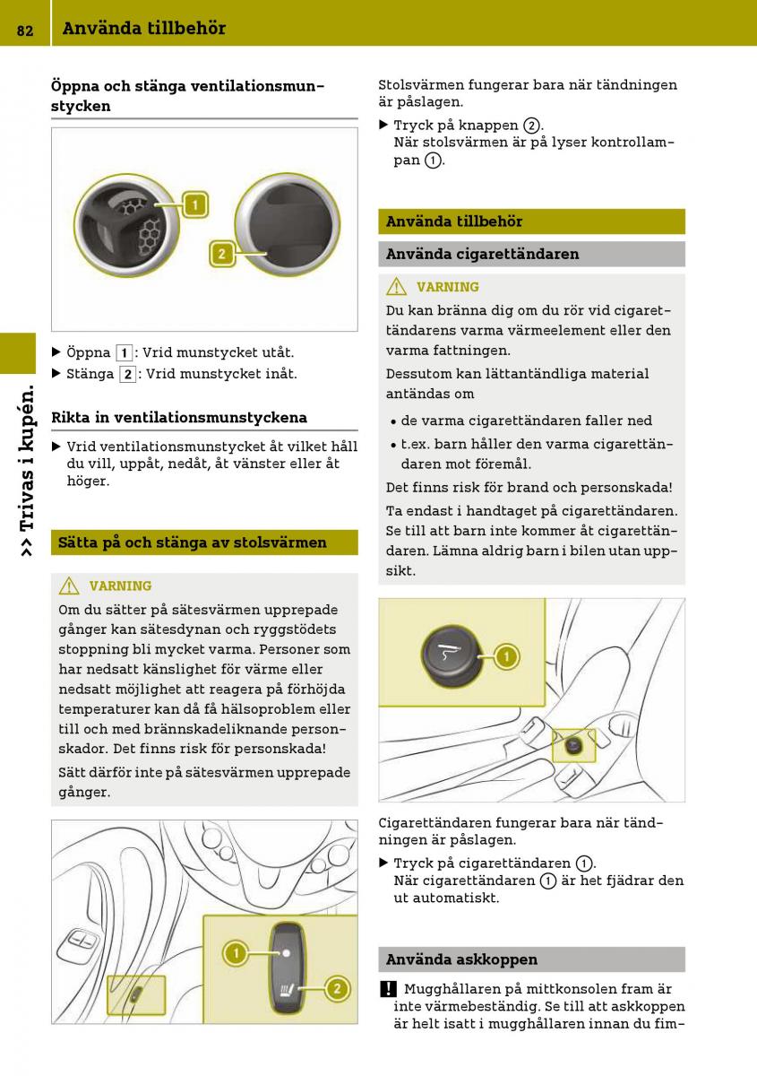 Smart Fortwo III 3 instruktionsbok / page 84