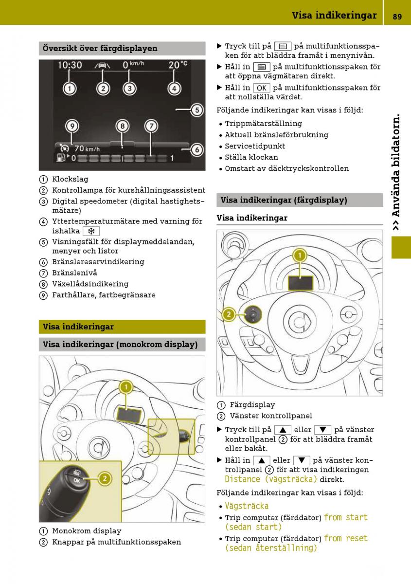 Smart Fortwo III 3 instruktionsbok / page 91