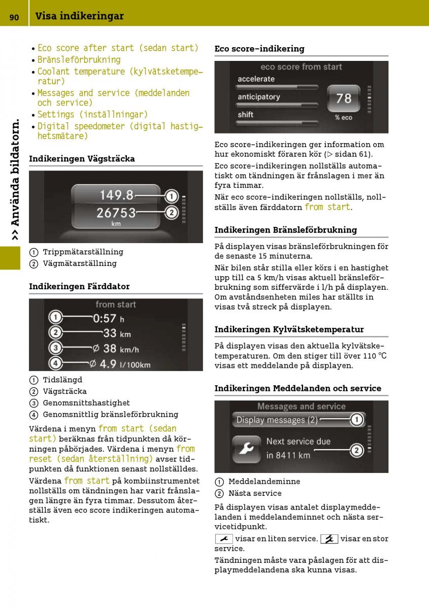 Smart Fortwo III 3 instruktionsbok / page 92