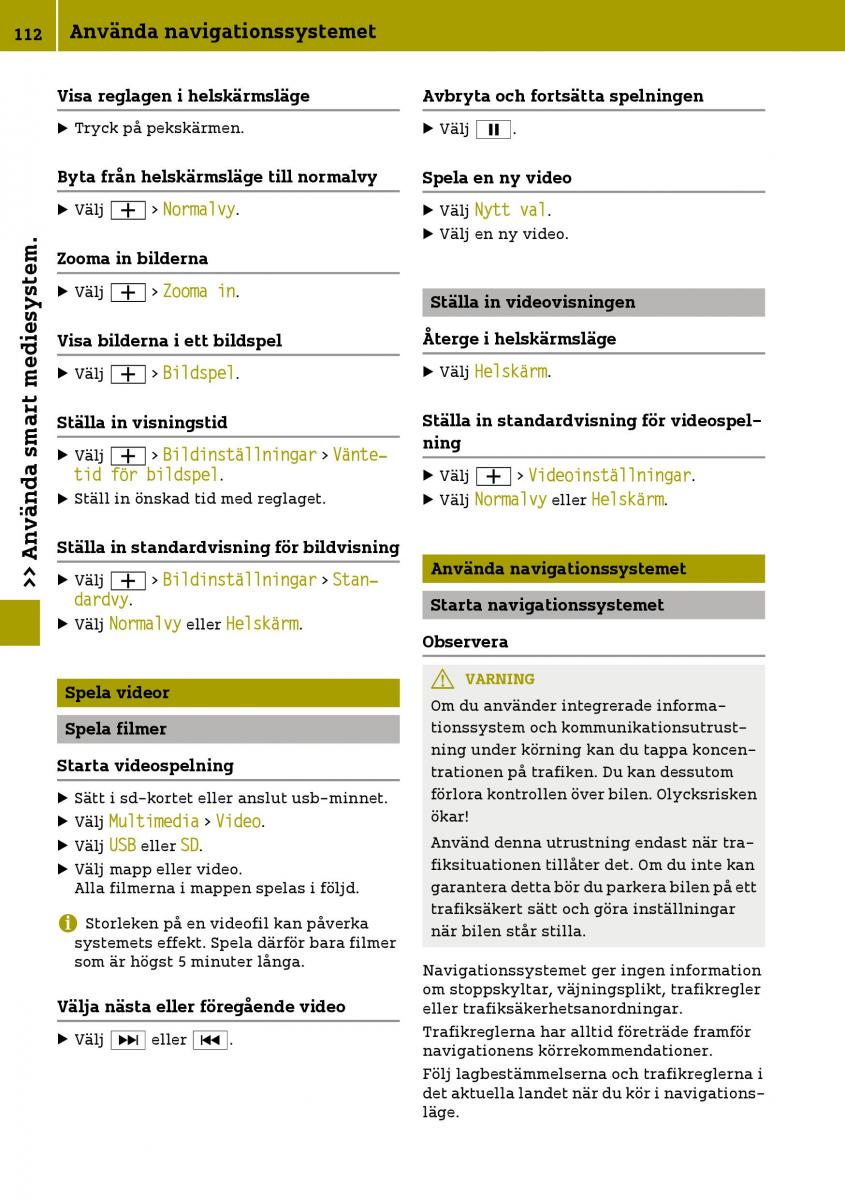 Smart Fortwo III 3 instruktionsbok / page 114