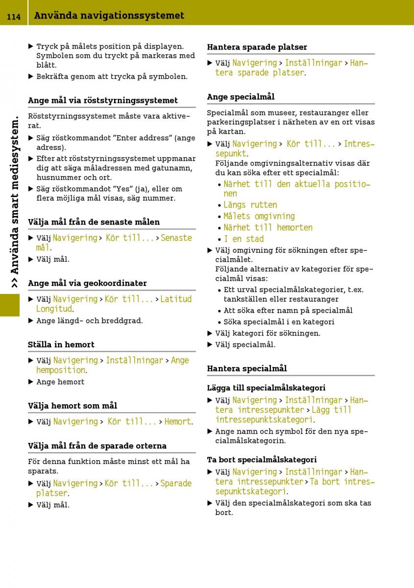 Smart Fortwo III 3 instruktionsbok / page 116