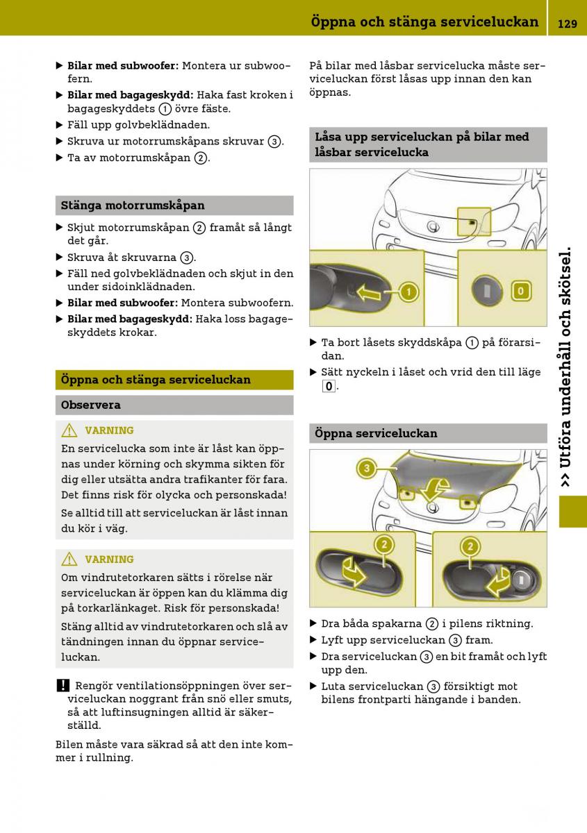 Smart Fortwo III 3 instruktionsbok / page 131