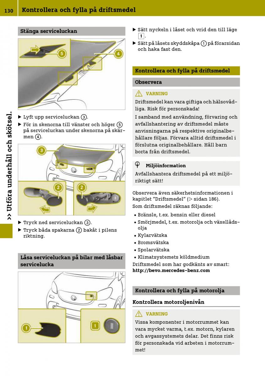 Smart Fortwo III 3 instruktionsbok / page 132