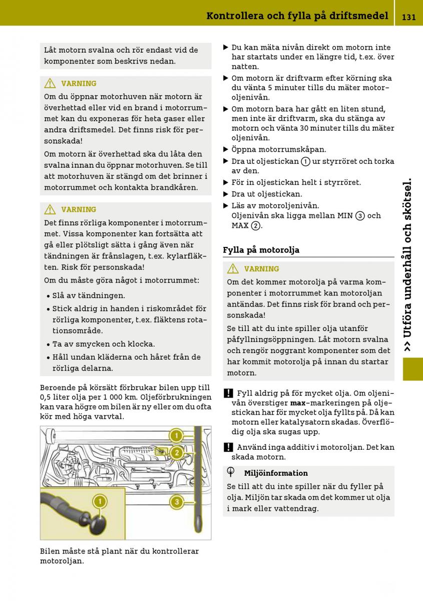 Smart Fortwo III 3 instruktionsbok / page 133