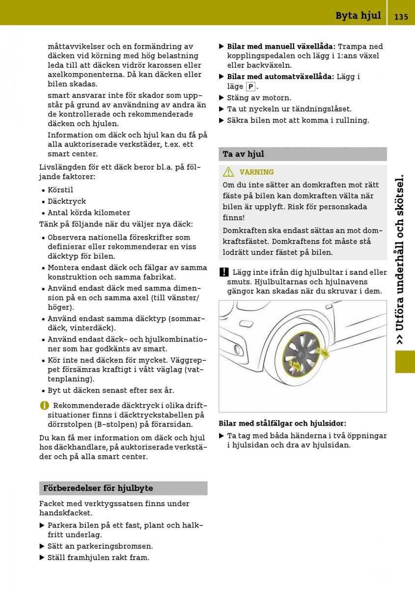 Smart Fortwo III 3 instruktionsbok / page 137