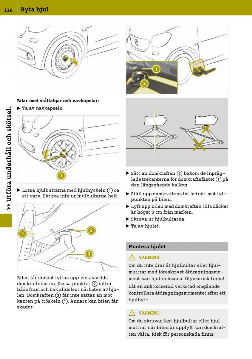 Smart Fortwo III 3 instruktionsbok / page 138