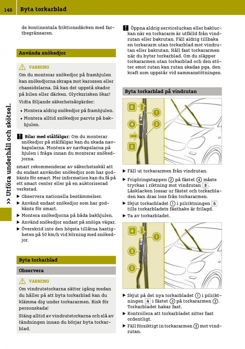 Smart Fortwo III 3 instruktionsbok / page 142