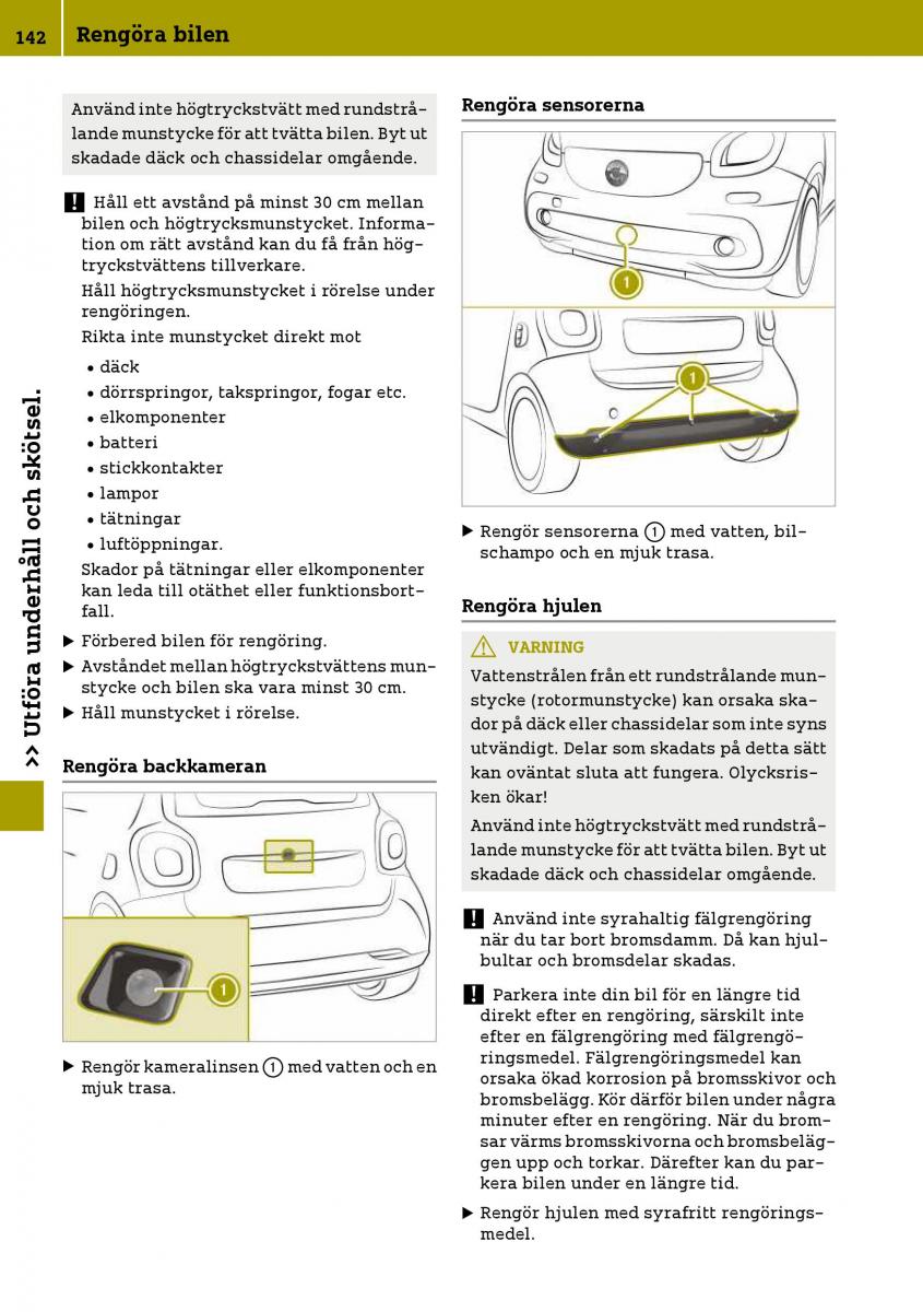 Smart Fortwo III 3 instruktionsbok / page 144