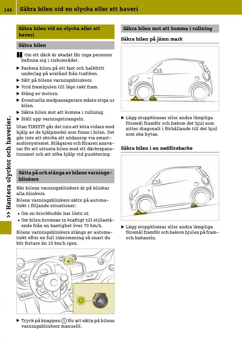 Smart Fortwo III 3 instruktionsbok / page 148