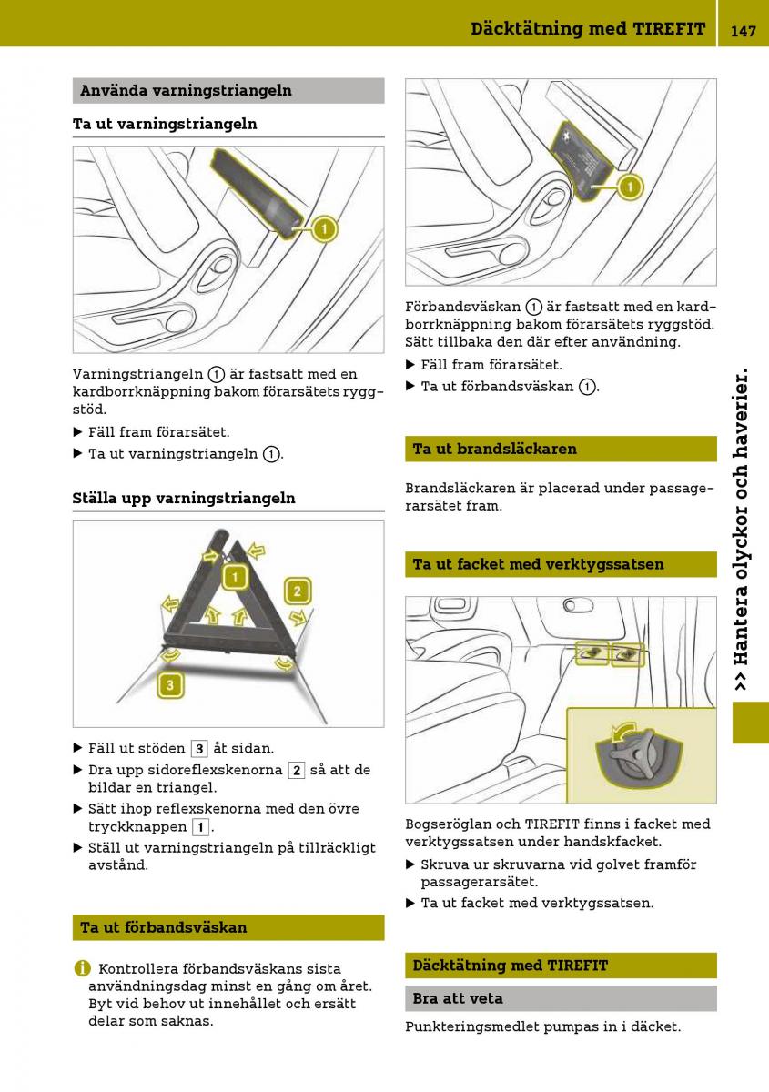 Smart Fortwo III 3 instruktionsbok / page 149