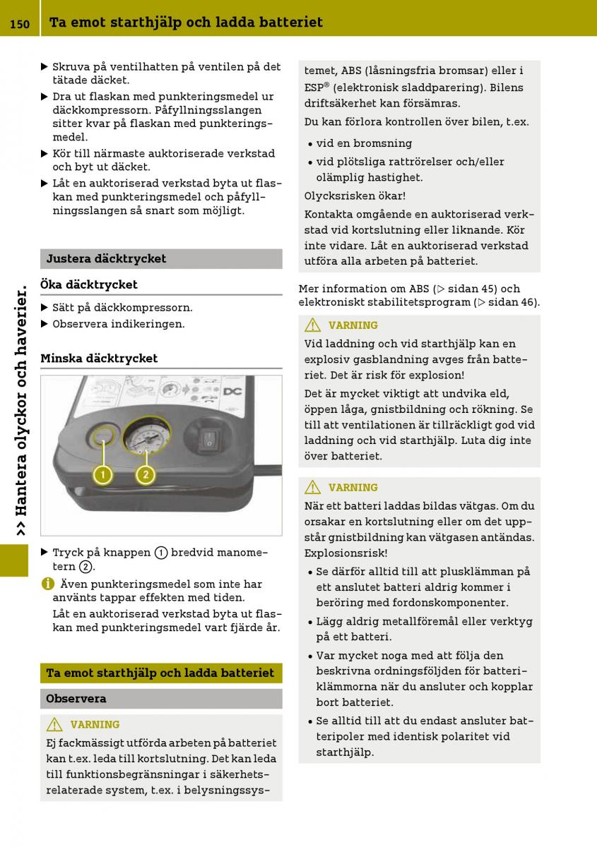 Smart Fortwo III 3 instruktionsbok / page 152