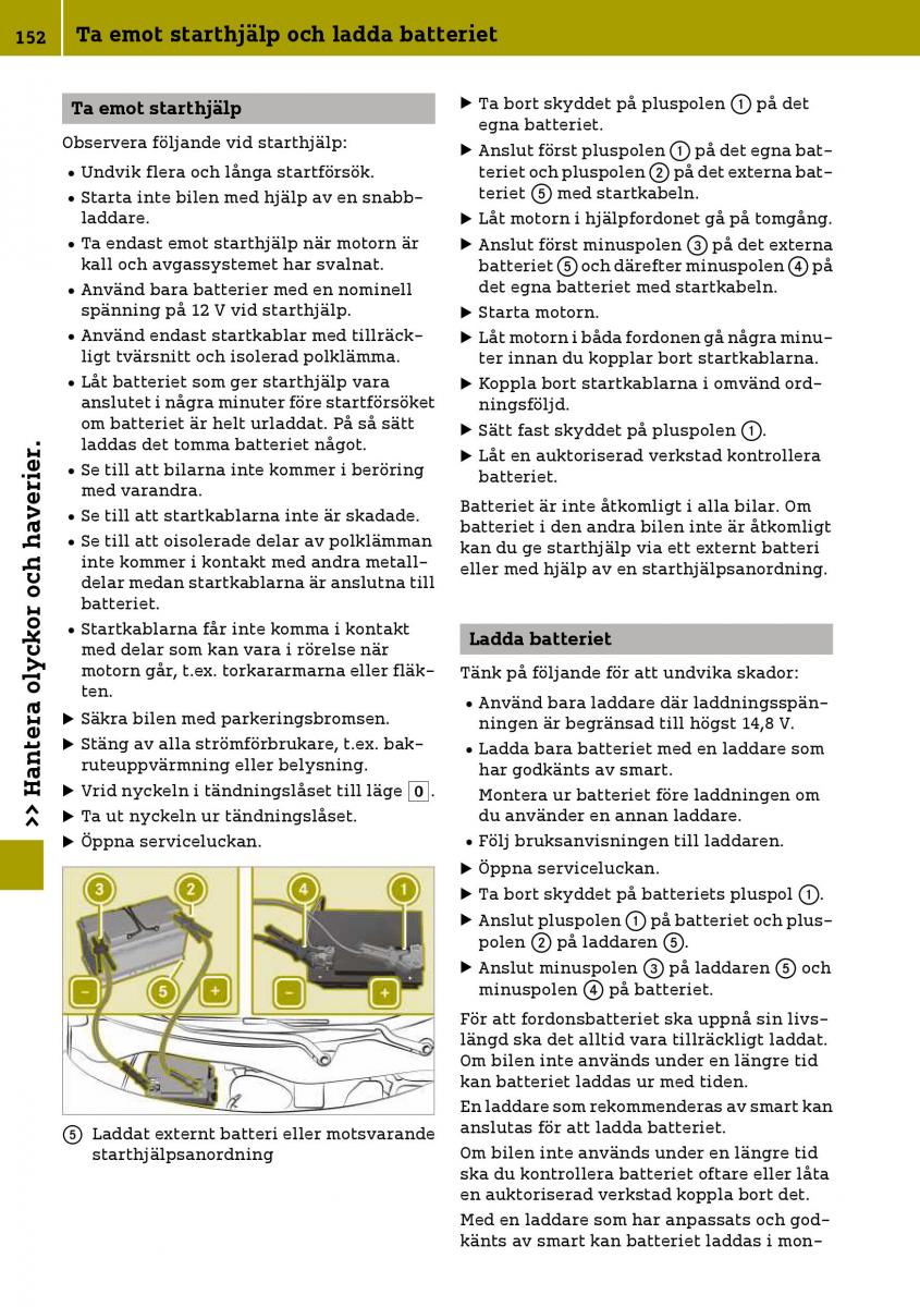 Smart Fortwo III 3 instruktionsbok / page 154