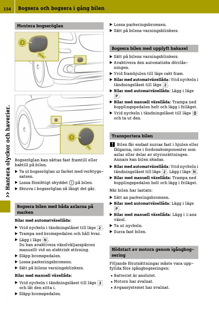 Smart Fortwo III 3 instruktionsbok / page 156