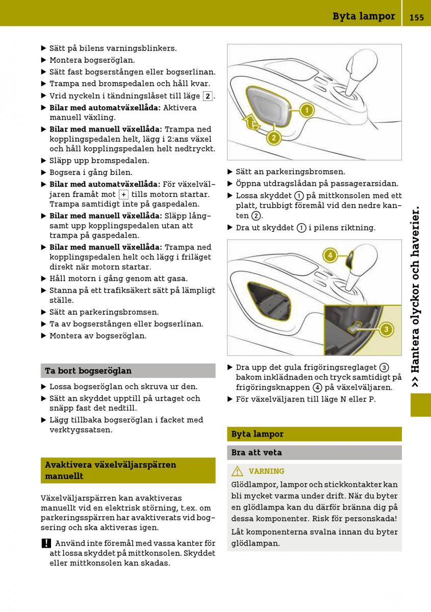 Smart Fortwo III 3 instruktionsbok / page 157