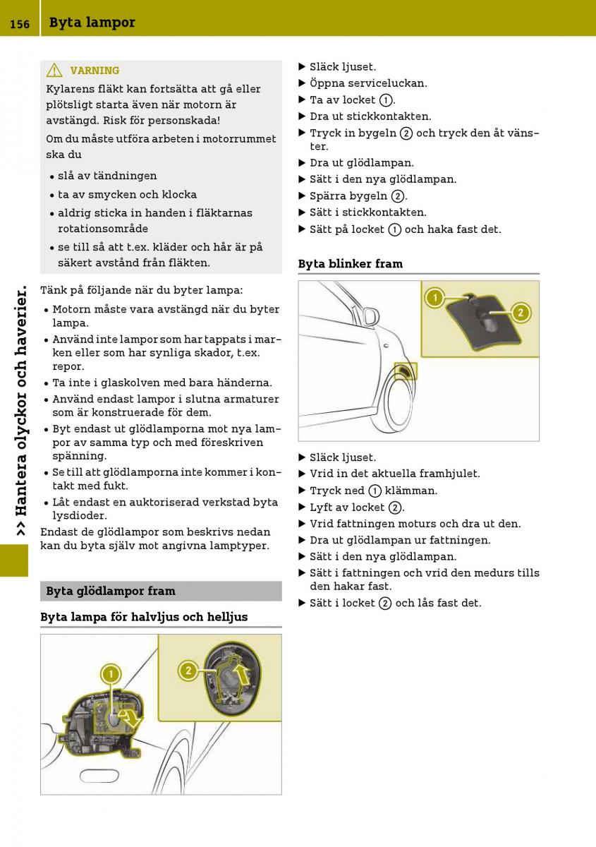 Smart Fortwo III 3 instruktionsbok / page 158