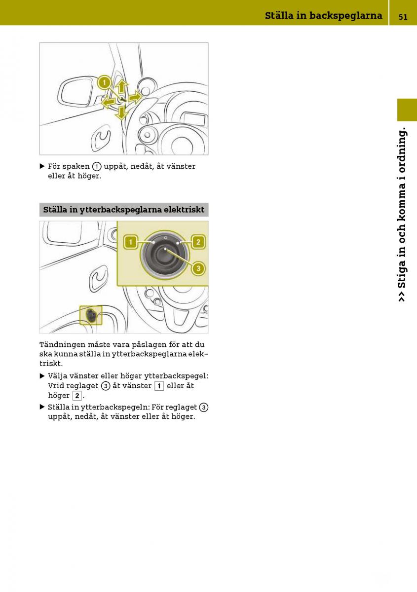 Smart Fortwo III 3 instruktionsbok / page 53