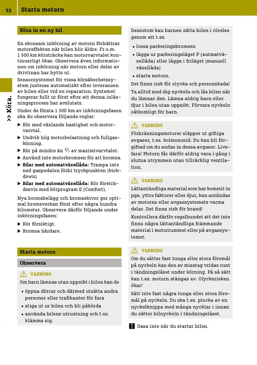 Smart Fortwo III 3 instruktionsbok / page 54