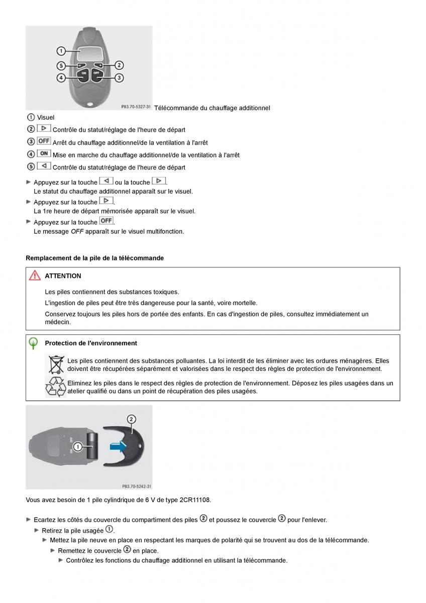 Mercedes Benz ML class II W164 manuel du proprietaire / page 140