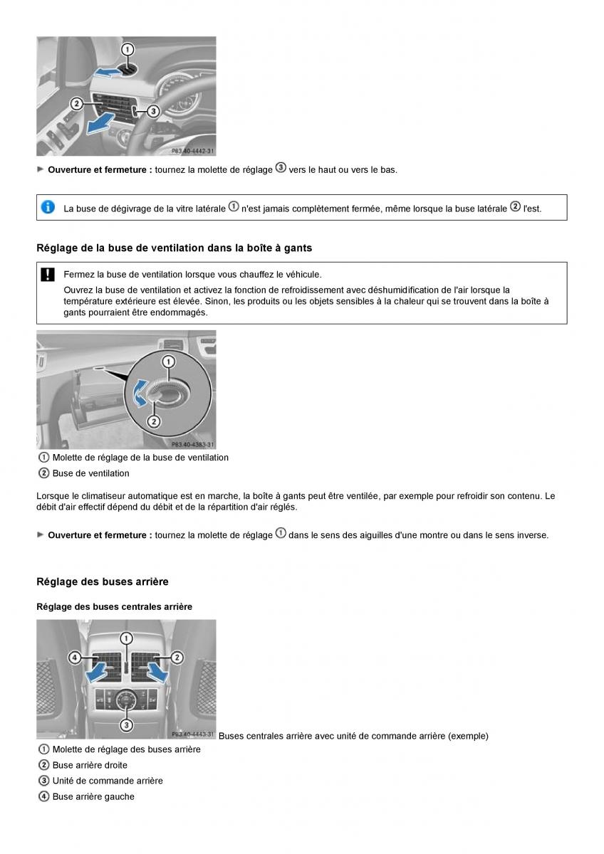 Mercedes Benz ML class II W164 manuel du proprietaire / page 143