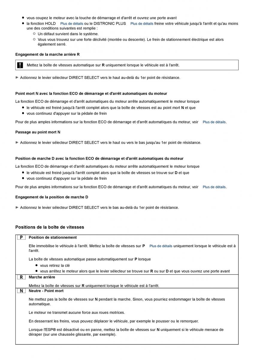 Mercedes Benz ML class II W164 manuel du proprietaire / page 158