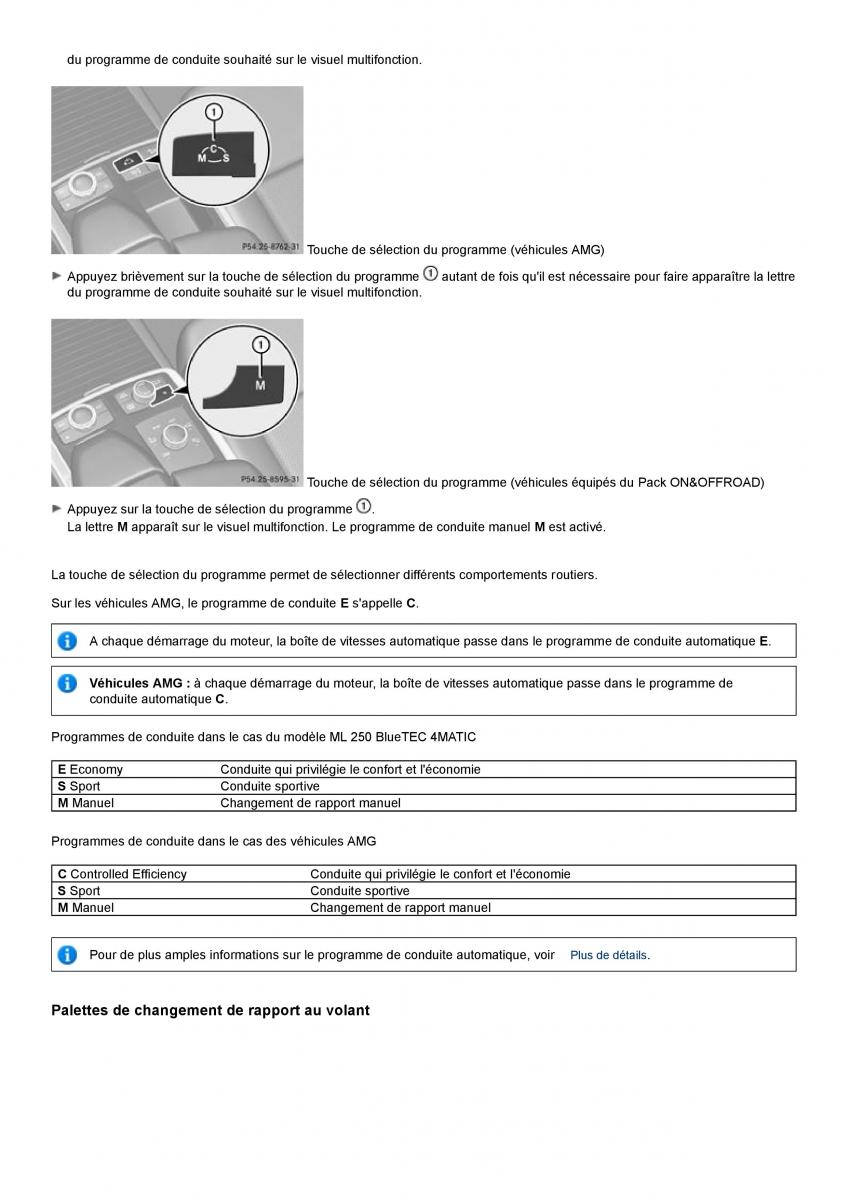 Mercedes Benz ML class II W164 manuel du proprietaire / page 160