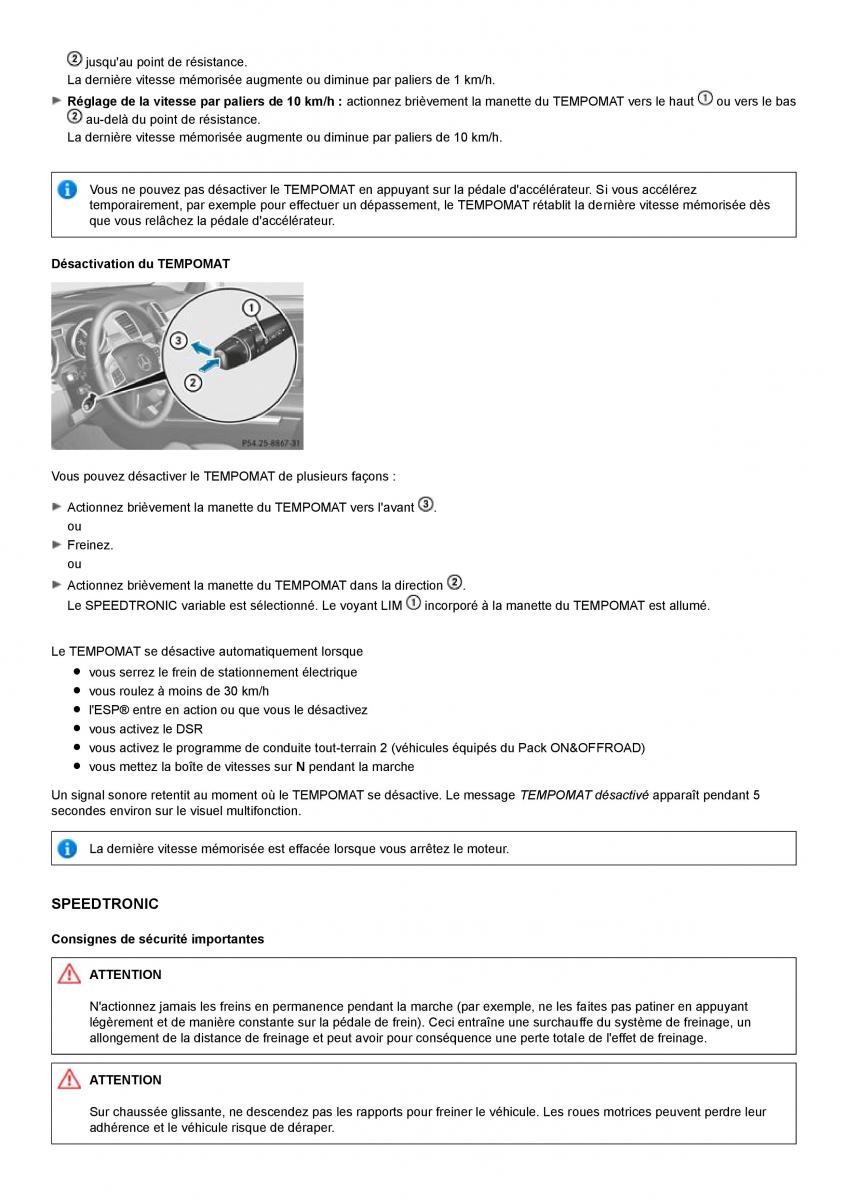 Mercedes Benz ML class II W164 manuel du proprietaire / page 189