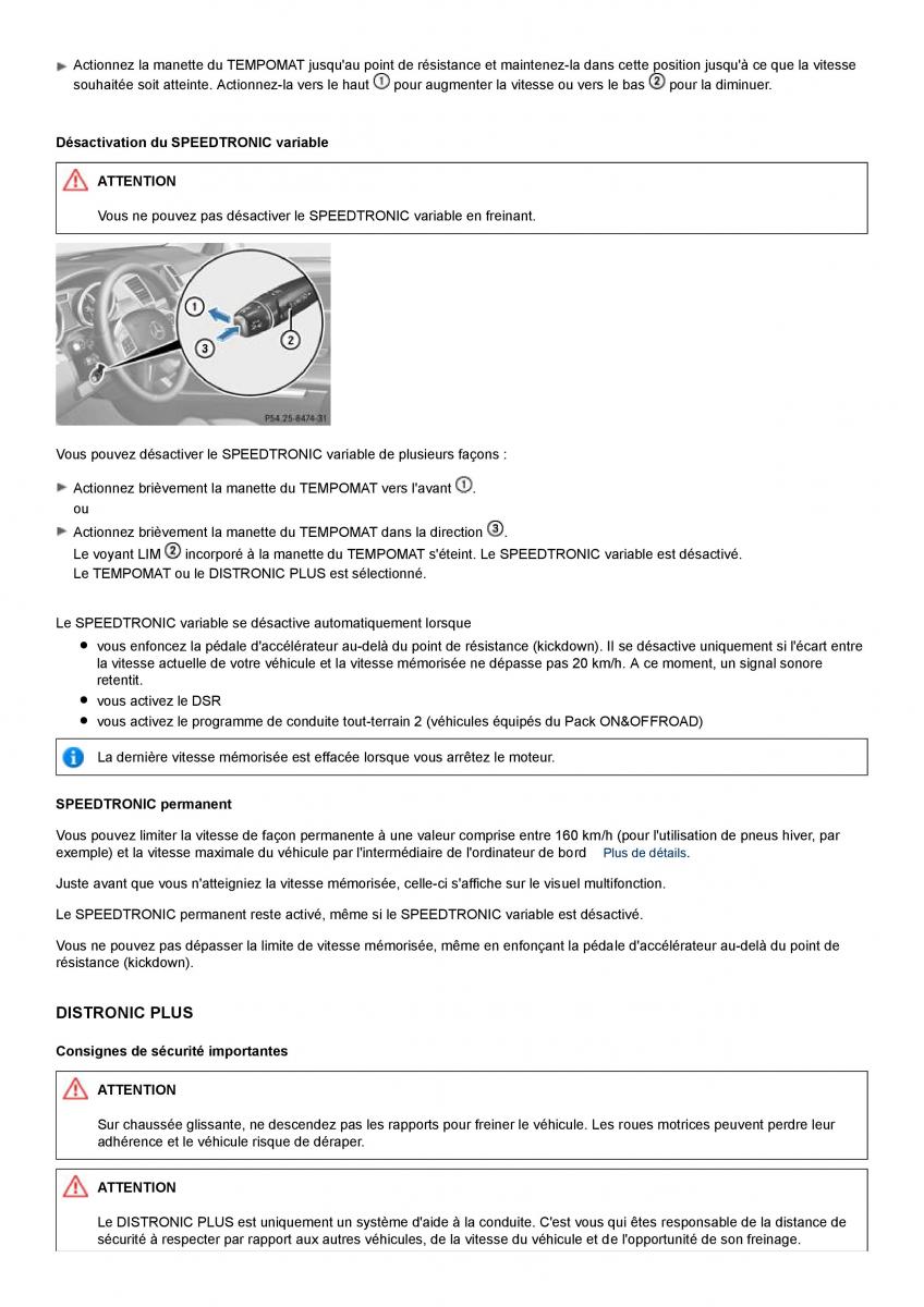 Mercedes Benz ML class II W164 manuel du proprietaire / page 192