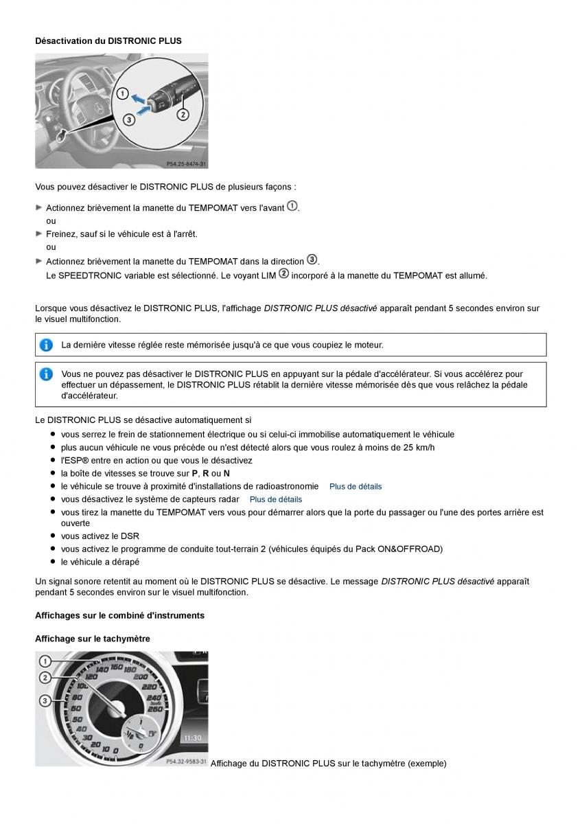 Mercedes Benz ML class II W164 manuel du proprietaire / page 199