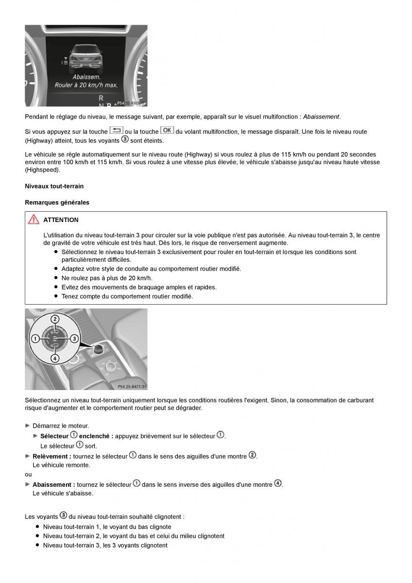 Mercedes Benz ML class II W164 manuel du proprietaire / page 204