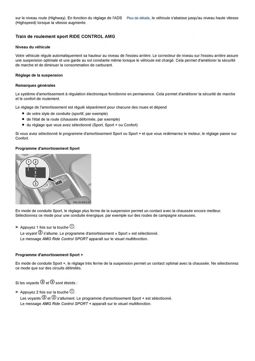 Mercedes Benz ML class II W164 manuel du proprietaire / page 211