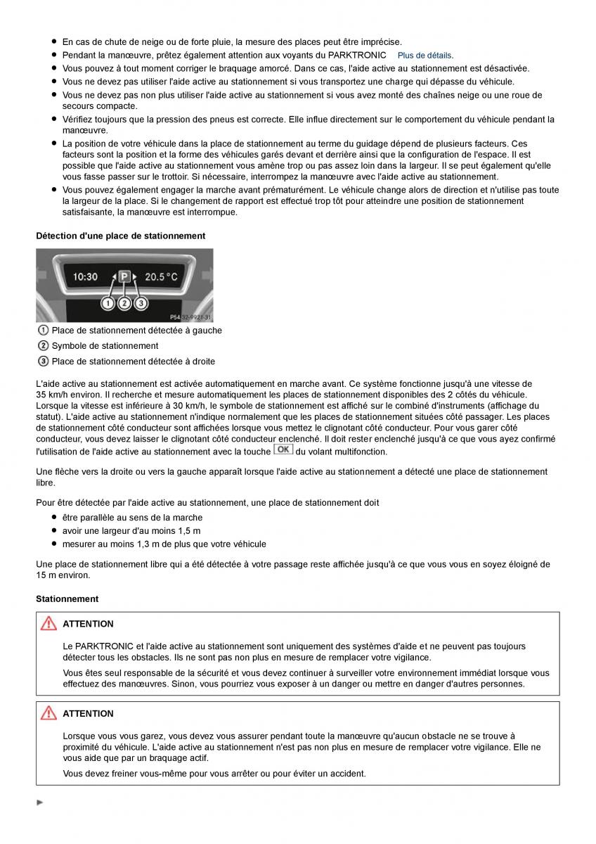 Mercedes Benz ML class II W164 manuel du proprietaire / page 216