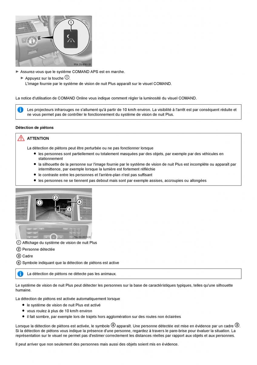 Mercedes Benz ML class II W164 manuel du proprietaire / page 232