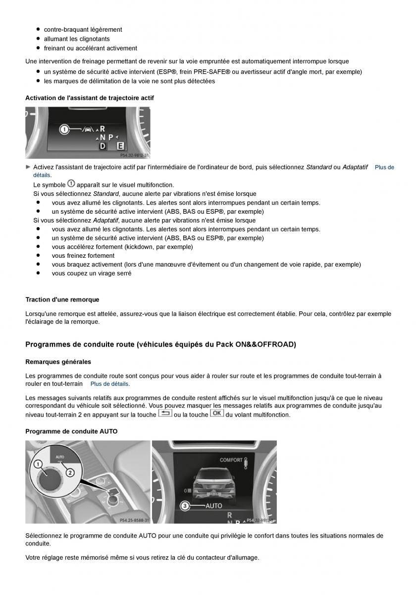 Mercedes Benz ML class II W164 manuel du proprietaire / page 243