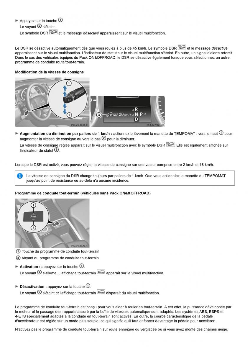 Mercedes Benz ML class II W164 manuel du proprietaire / page 247