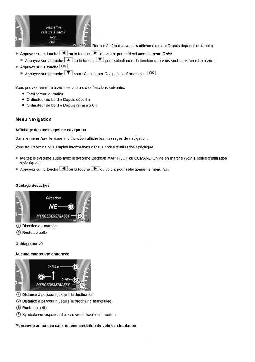 Mercedes Benz ML class II W164 manuel du proprietaire / page 269