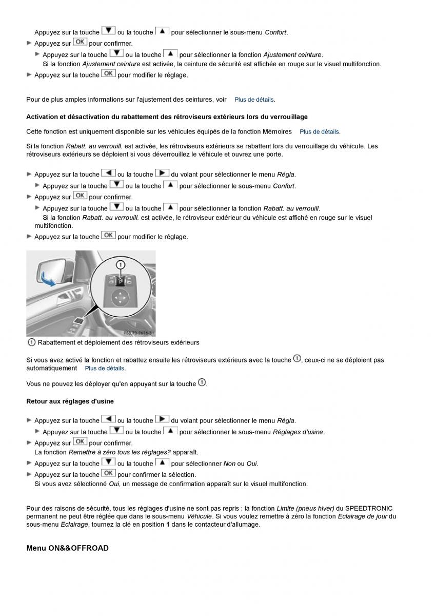 Mercedes Benz ML class II W164 manuel du proprietaire / page 283