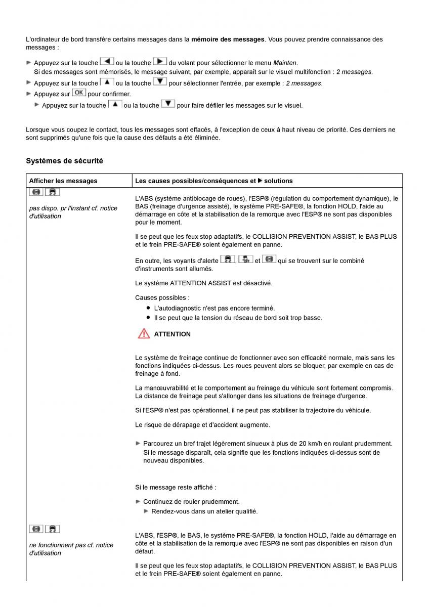 Mercedes Benz ML class II W164 manuel du proprietaire / page 289