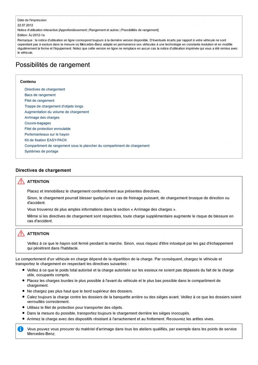 Mercedes Benz ML class II W164 manuel du proprietaire / page 326